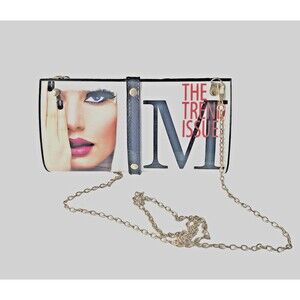 Hard Case Magazine Women Clutch Cross Body Bag Purse "The trend Issue" Handbag